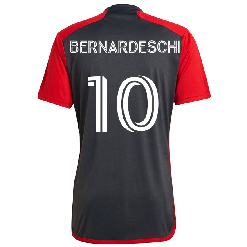 Niño Fútbol Camiseta Federico Bernardeschi #10 Rojo Grayn 1ª Equipación 2024/25 Perú