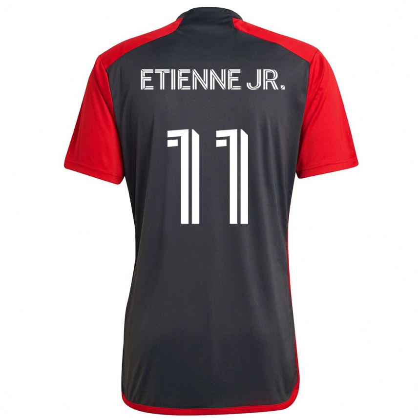 Niño Fútbol Camiseta Derrick Etienne Jr. #11 Rojo Grayn 1ª Equipación 2024/25 Perú