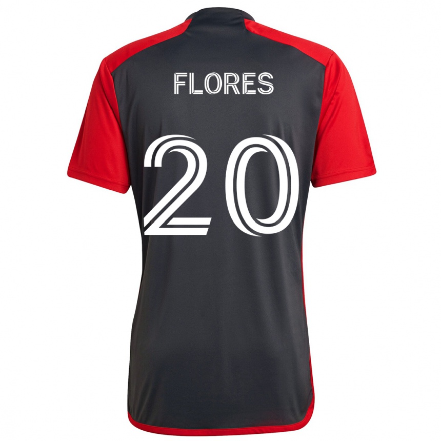 Niño Fútbol Camiseta Deybi Flores #20 Rojo Grayn 1ª Equipación 2024/25 Perú