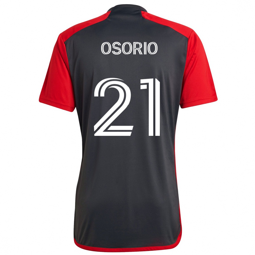 Niño Fútbol Camiseta Jonathan Osorio #21 Rojo Grayn 1ª Equipación 2024/25 Perú