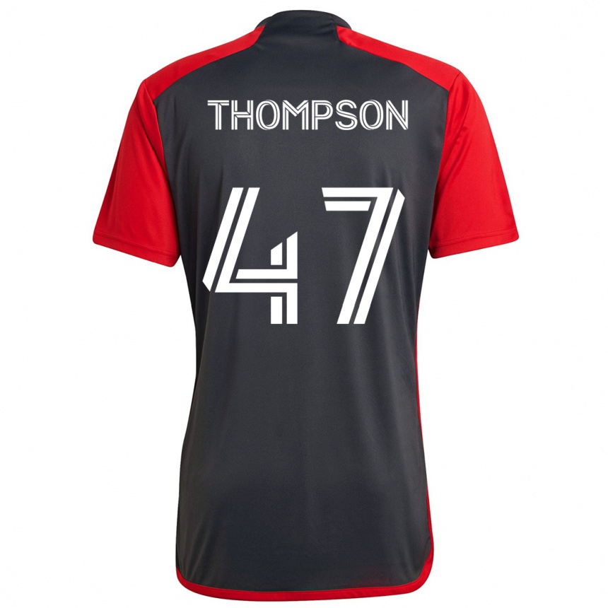 Niño Fútbol Camiseta Kosi Thompson #47 Rojo Grayn 1ª Equipación 2024/25 Perú