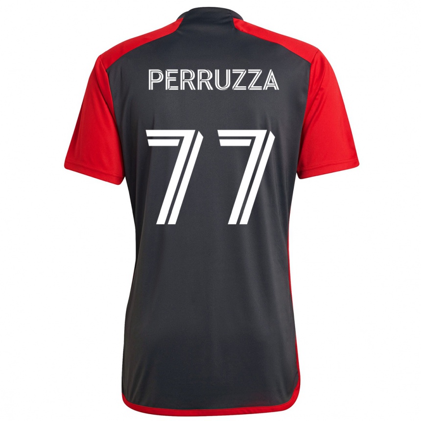 Niño Fútbol Camiseta Jordan Perruzza #77 Rojo Grayn 1ª Equipación 2024/25 Perú