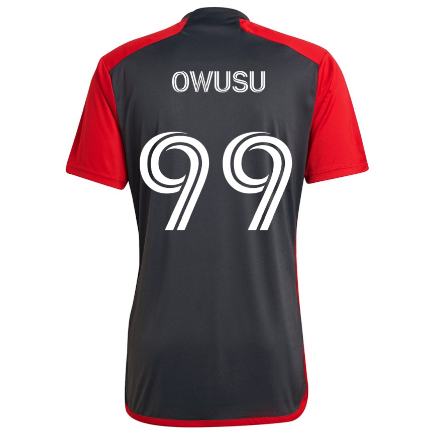 Niño Fútbol Camiseta Prince Osei Owusu #99 Rojo Grayn 1ª Equipación 2024/25 Perú