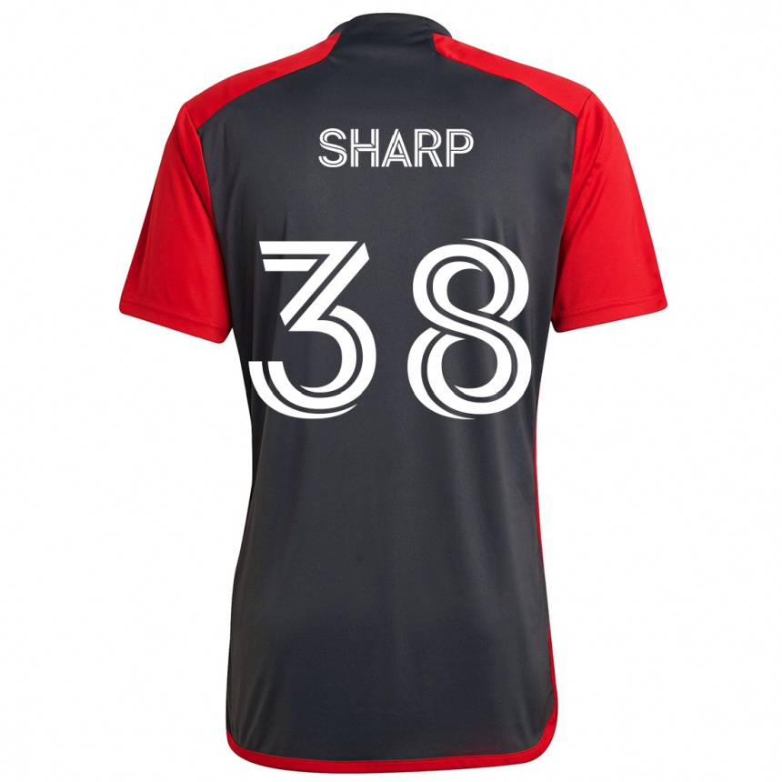 Niño Fútbol Camiseta Charlie Sharp #38 Rojo Grayn 1ª Equipación 2024/25 Perú