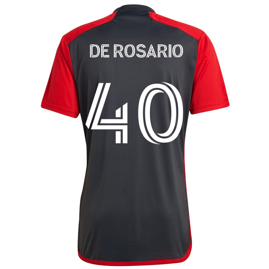 Niño Fútbol Camiseta Adisa De Rosario #40 Rojo Grayn 1ª Equipación 2024/25 Perú