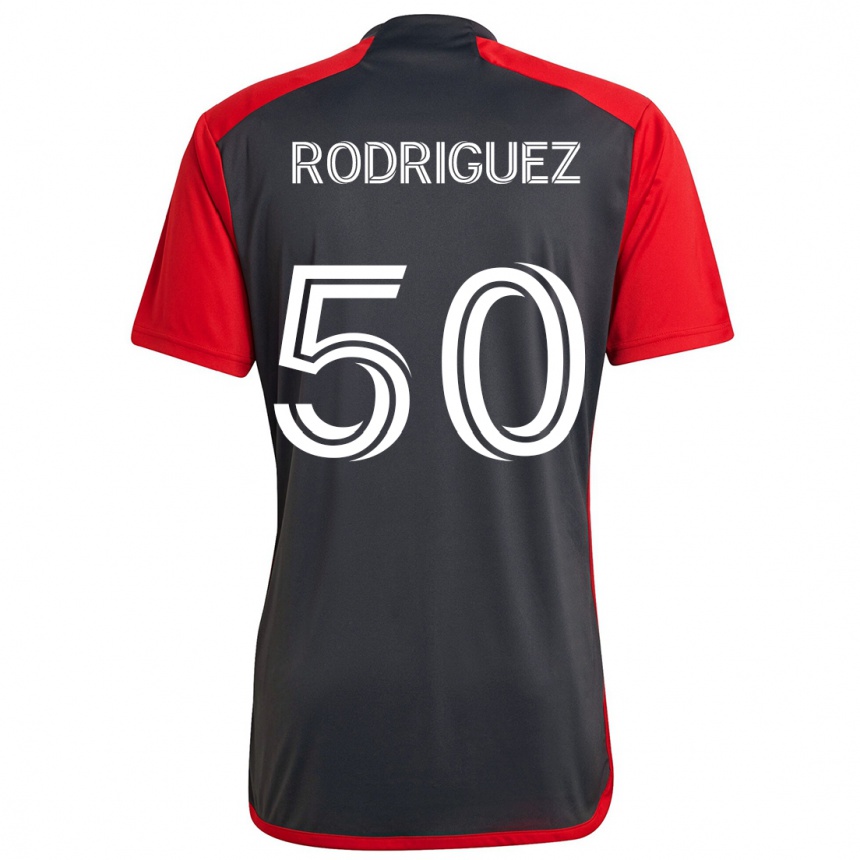 Niño Fútbol Camiseta Abraham Rodriguez #50 Rojo Grayn 1ª Equipación 2024/25 Perú