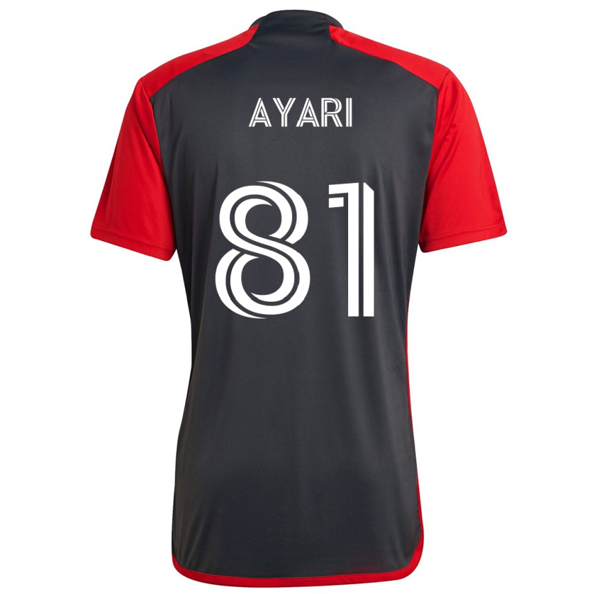 Niño Fútbol Camiseta Hassan Ayari #81 Rojo Grayn 1ª Equipación 2024/25 Perú