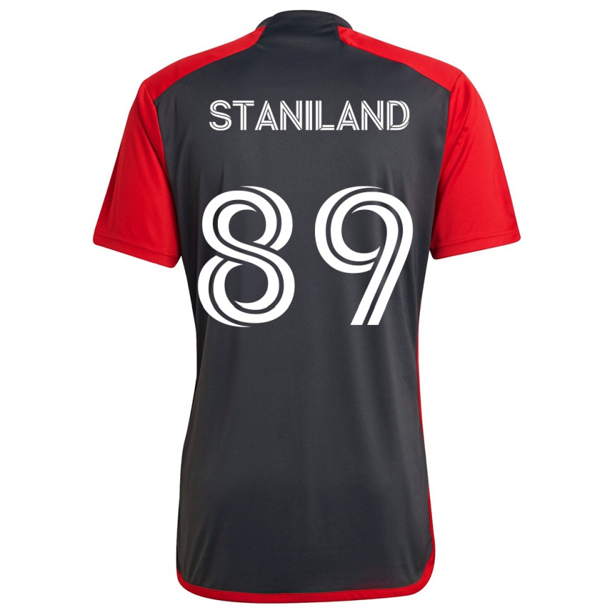 Niño Fútbol Camiseta Charlie Staniland #89 Rojo Grayn 1ª Equipación 2024/25 Perú