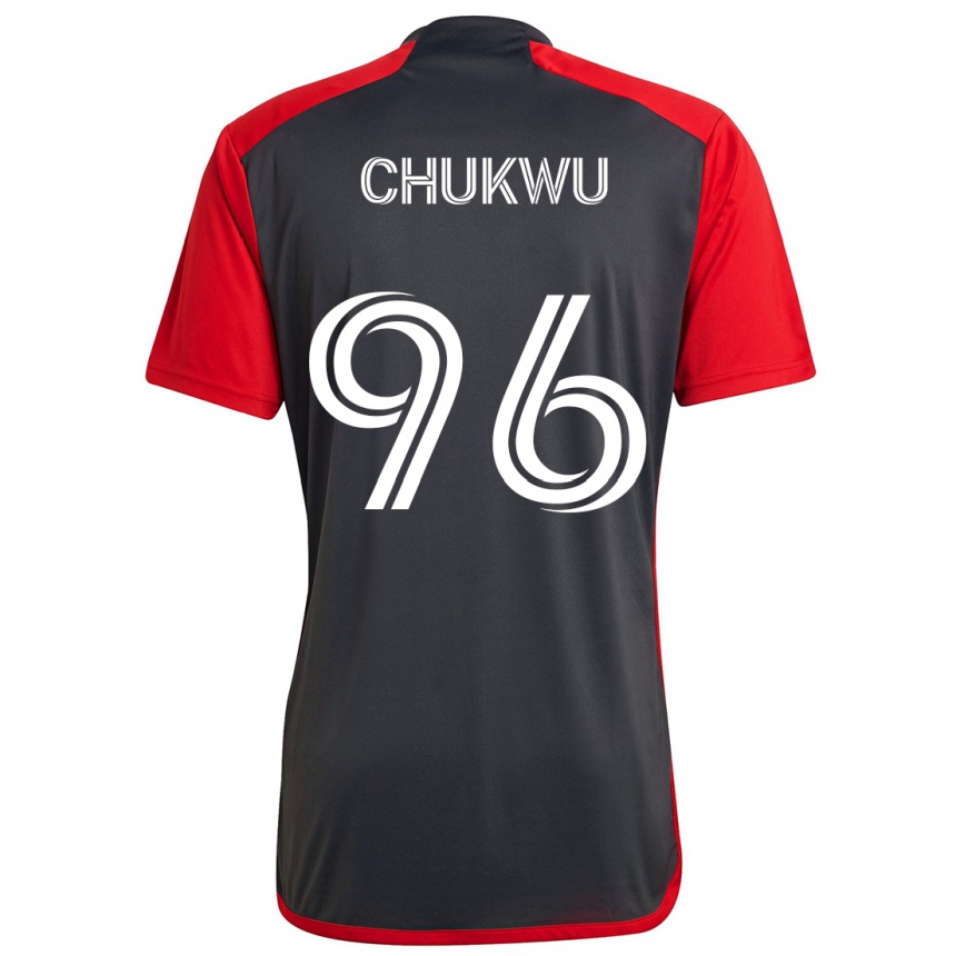 Niño Fútbol Camiseta Richard Chukwu #96 Rojo Grayn 1ª Equipación 2024/25 Perú