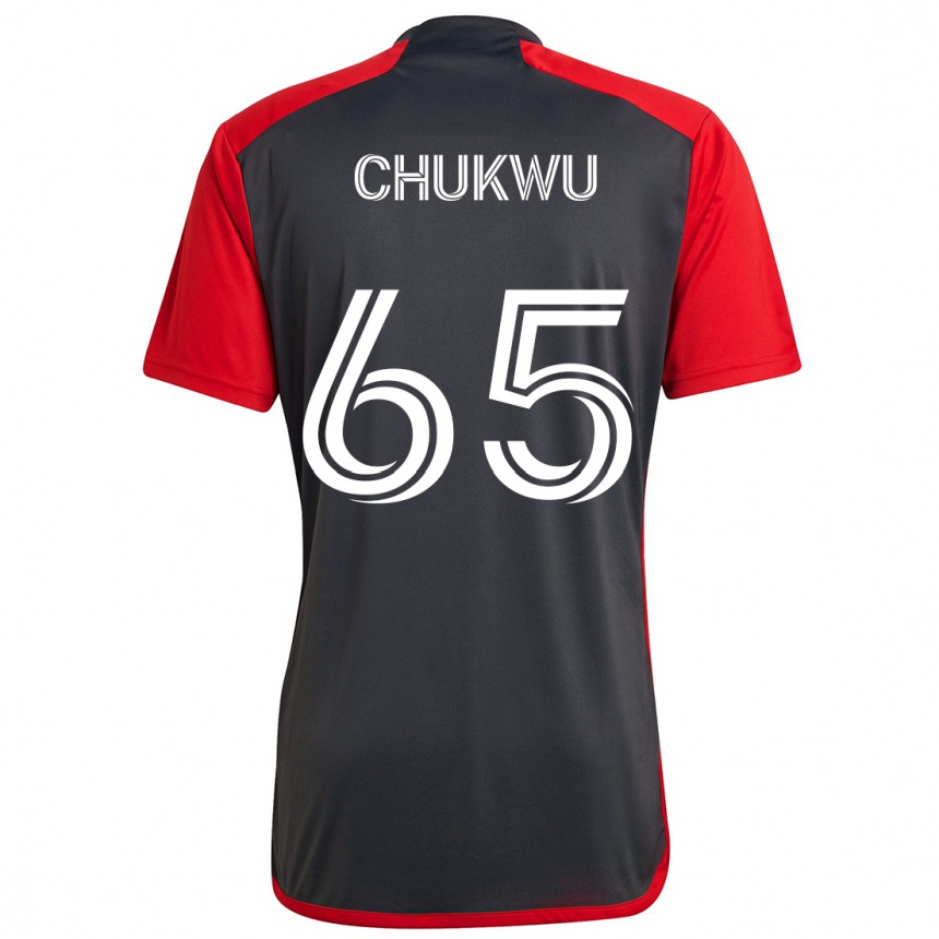 Niño Fútbol Camiseta Joses Chukwu #65 Rojo Grayn 1ª Equipación 2024/25 Perú