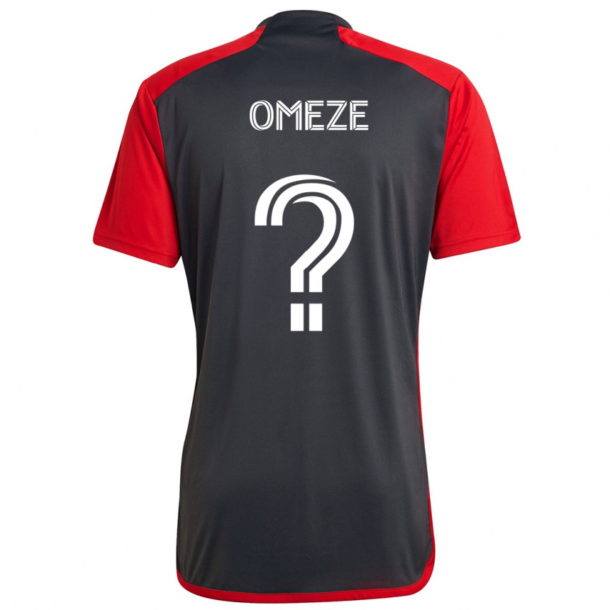 Niño Fútbol Camiseta Chimere Omeze #0 Rojo Grayn 1ª Equipación 2024/25 Perú