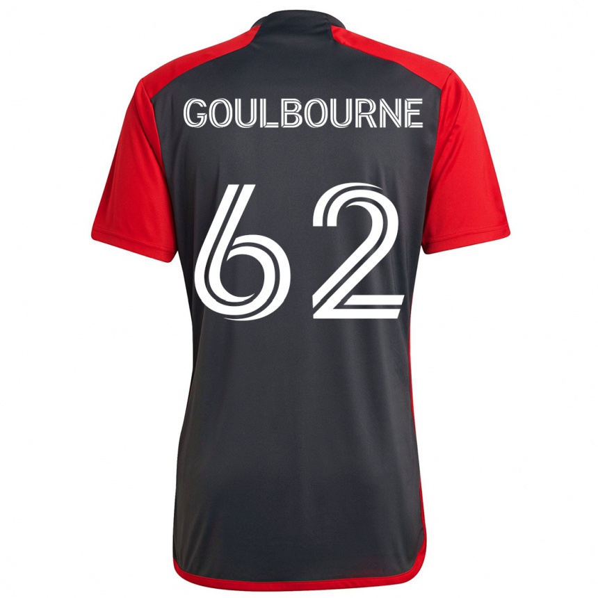 Niño Fútbol Camiseta Rohan Goulbourne #62 Rojo Grayn 1ª Equipación 2024/25 Perú