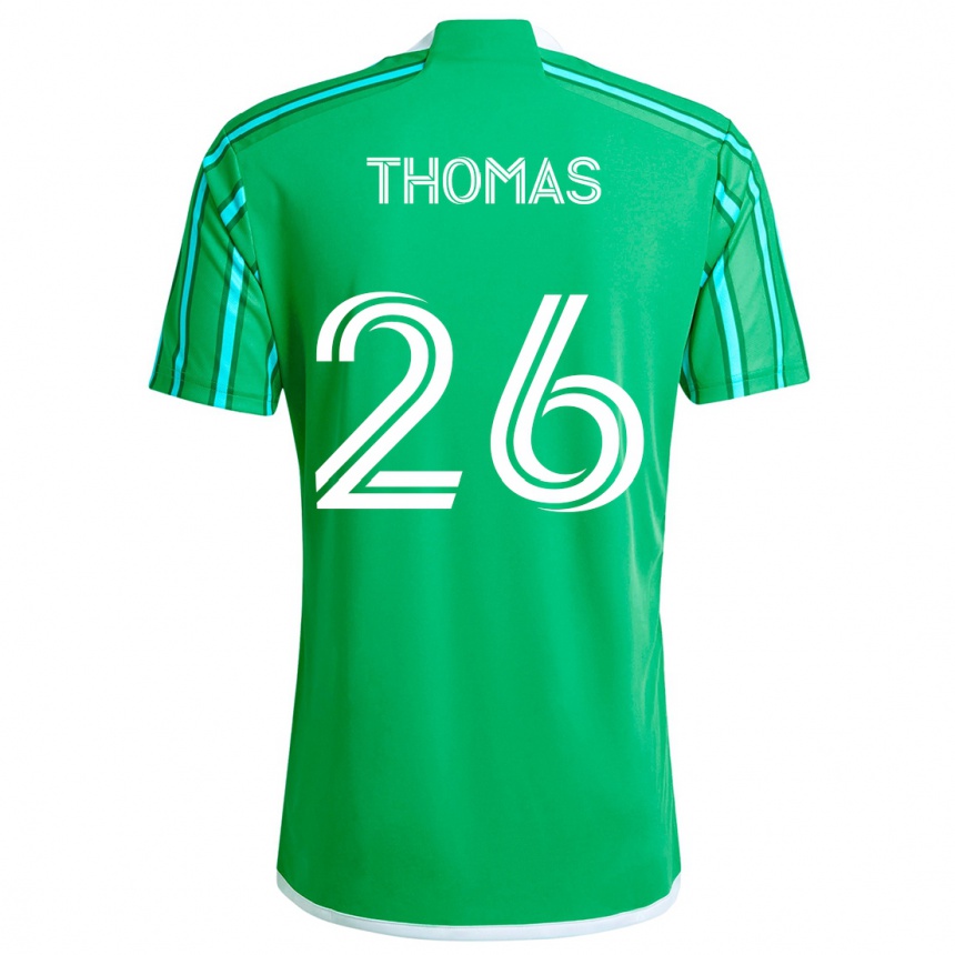 Niño Fútbol Camiseta Andrew Thomas #26 Verde Blanco 1ª Equipación 2024/25 Perú