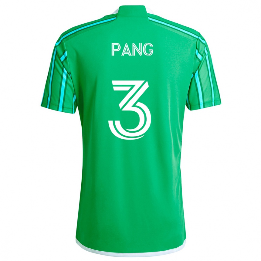 Niño Fútbol Camiseta Kaylene Pang #3 Verde Blanco 1ª Equipación 2024/25 Perú