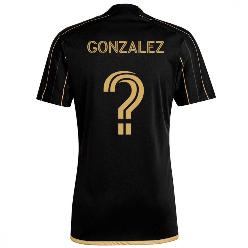 Niño Fútbol Camiseta Mario González #0 Oro Negro 1ª Equipación 2024/25 Perú