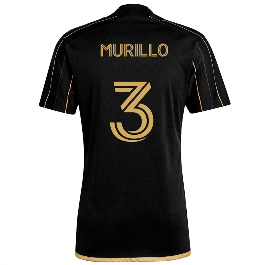 Niño Fútbol Camiseta Jesús Murillo #3 Oro Negro 1ª Equipación 2024/25 Perú