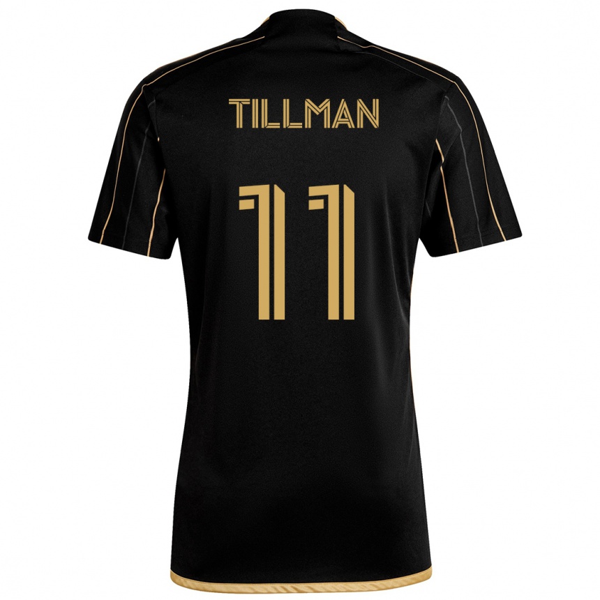 Niño Fútbol Camiseta Timothy Tillman #11 Oro Negro 1ª Equipación 2024/25 Perú