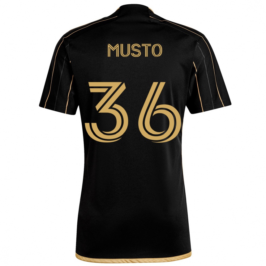 Niño Fútbol Camiseta Tommy Musto #36 Oro Negro 1ª Equipación 2024/25 Perú