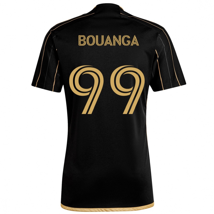 Niño Fútbol Camiseta Denis Bouanga #99 Oro Negro 1ª Equipación 2024/25 Perú