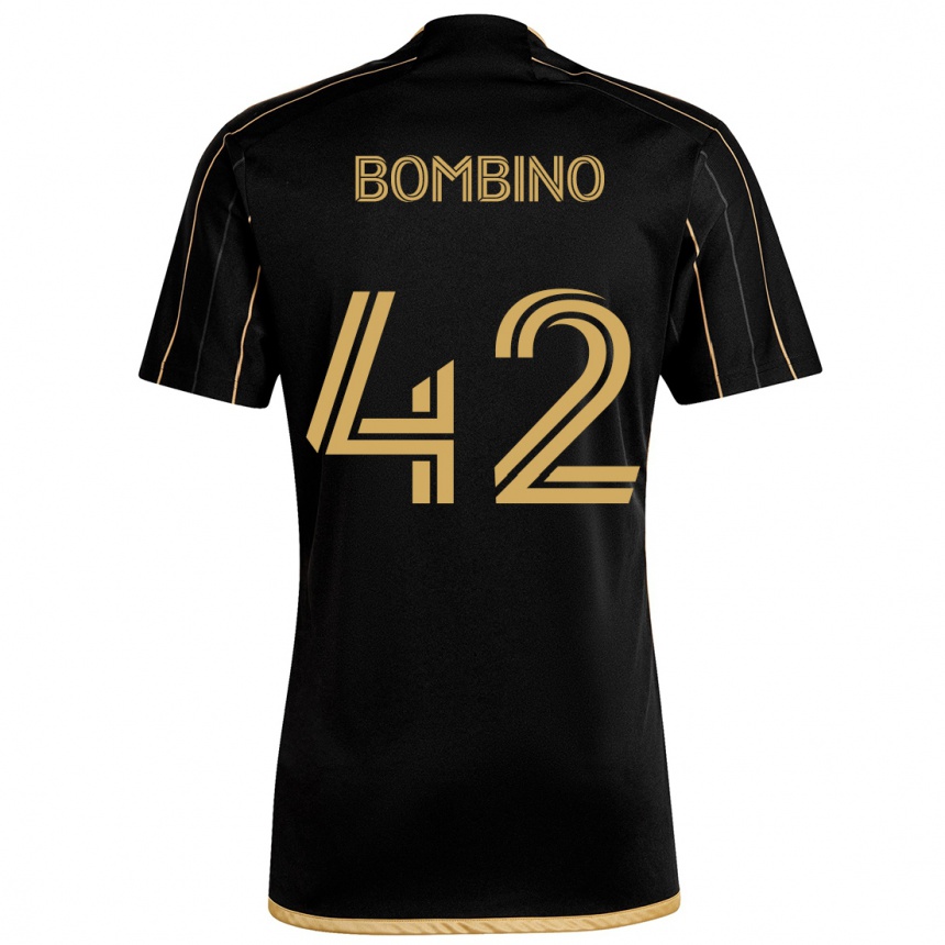 Niño Fútbol Camiseta Luca Bombino #42 Oro Negro 1ª Equipación 2024/25 Perú