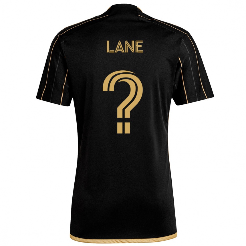 Niño Fútbol Camiseta James Lane #0 Oro Negro 1ª Equipación 2024/25 Perú