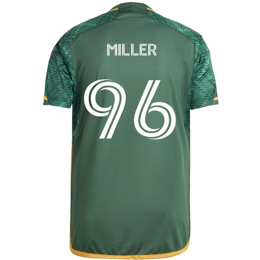 Niño Fútbol Camiseta Carver Miller #96 Verde Naranja 1ª Equipación 2024/25 Perú