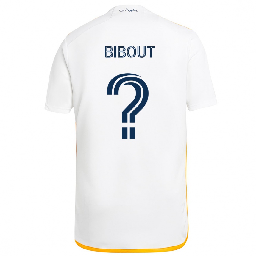 Niño Fútbol Camiseta Aaron Bibout #0 Blanco Amarillo 1ª Equipación 2024/25 Perú