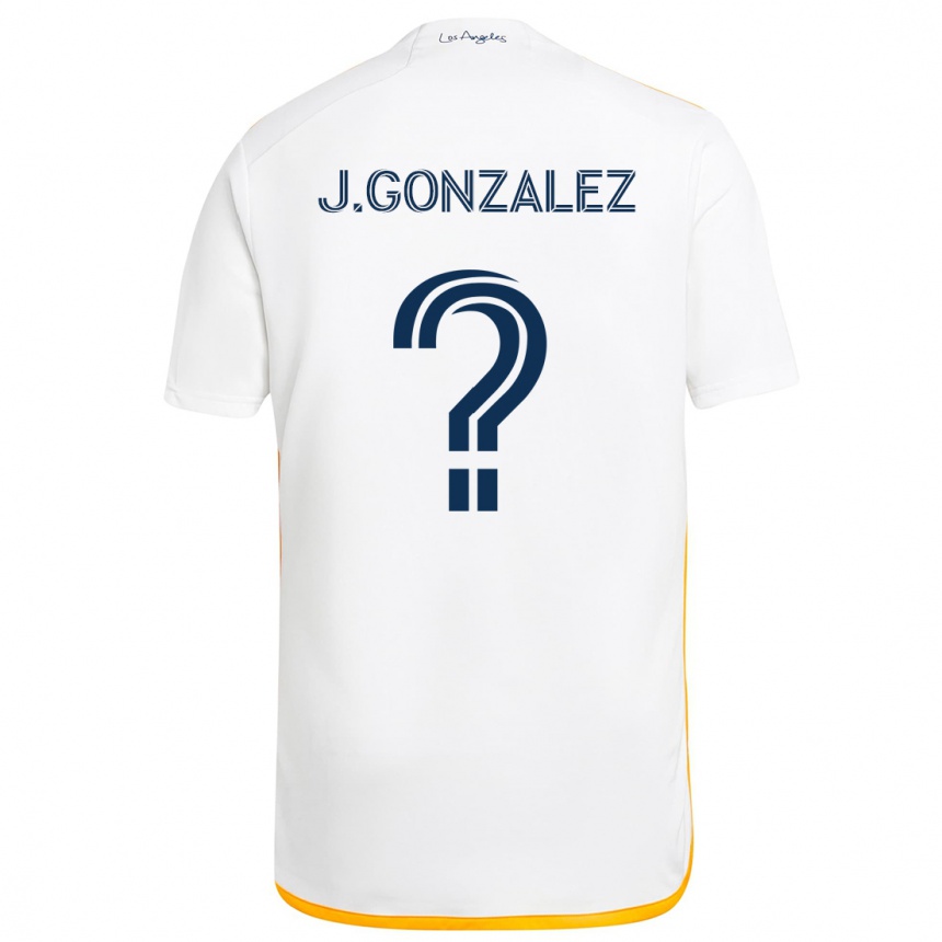 Niño Fútbol Camiseta Jesse Gonzalez #0 Blanco Amarillo 1ª Equipación 2024/25 Perú