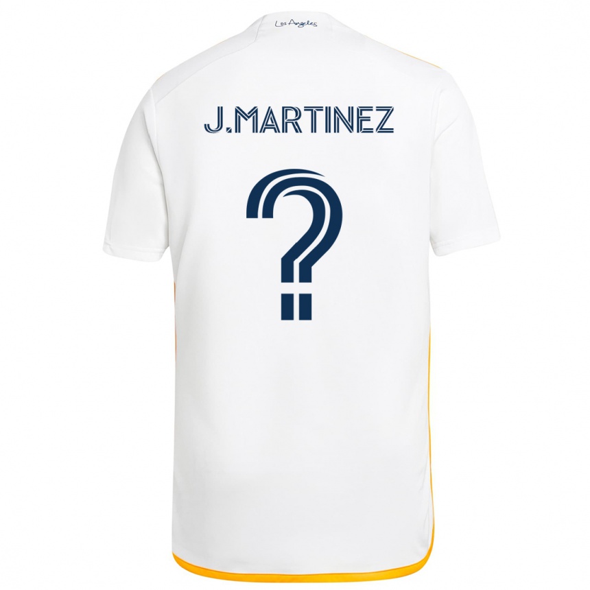 Niño Fútbol Camiseta Juan Martinez #0 Blanco Amarillo 1ª Equipación 2024/25 Perú