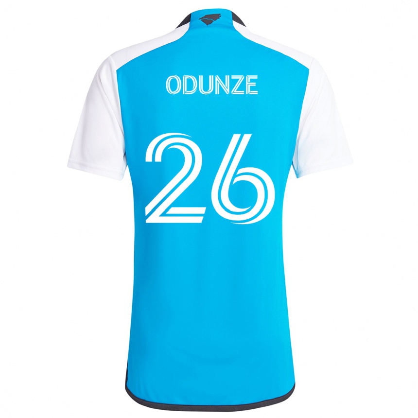 Niño Fútbol Camiseta Chituru Odunze #26 Azul Blanco 1ª Equipación 2024/25 Perú