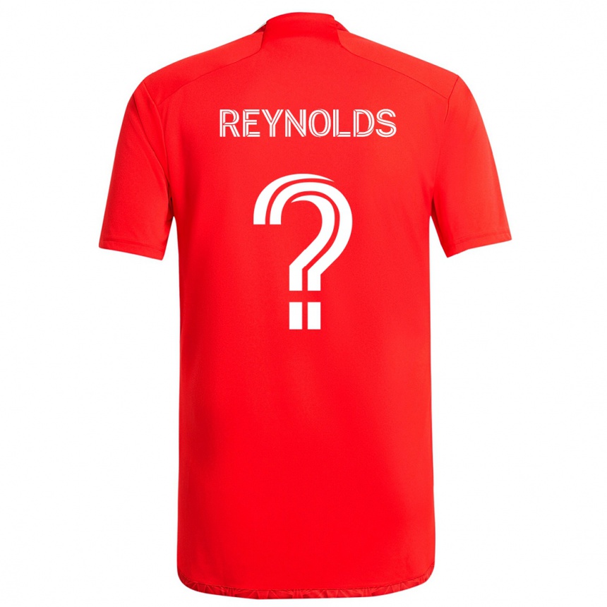 Niño Fútbol Camiseta Justin Reynolds #0 Rojo Blanco 1ª Equipación 2024/25 Perú