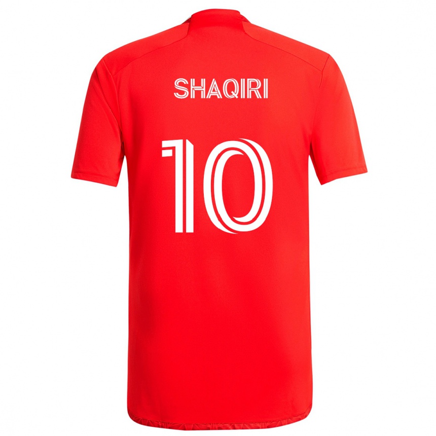 Niño Fútbol Camiseta Xherdan Shaqiri #10 Rojo Blanco 1ª Equipación 2024/25 Perú