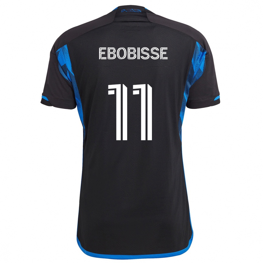 Niño Fútbol Camiseta Jeremy Ebobisse #11 Azul Negro 1ª Equipación 2024/25 Perú