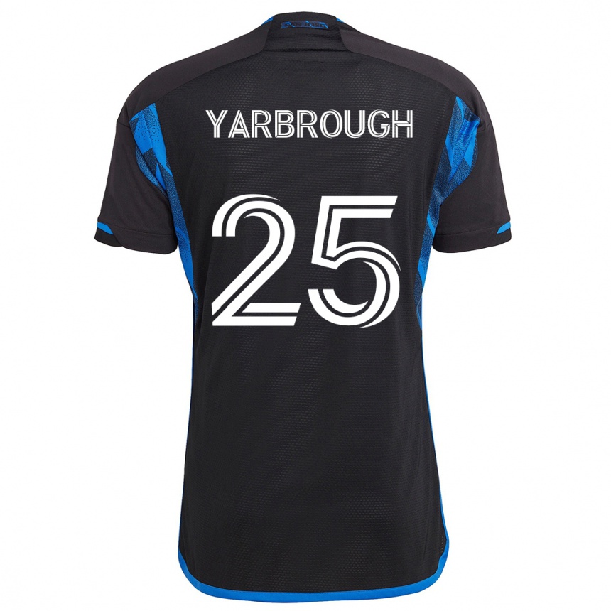 Niño Fútbol Camiseta William Yarbrough #25 Azul Negro 1ª Equipación 2024/25 Perú