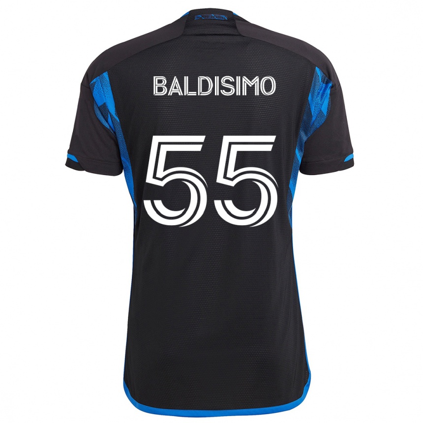 Niño Fútbol Camiseta Michael Baldisimo #55 Azul Negro 1ª Equipación 2024/25 Perú