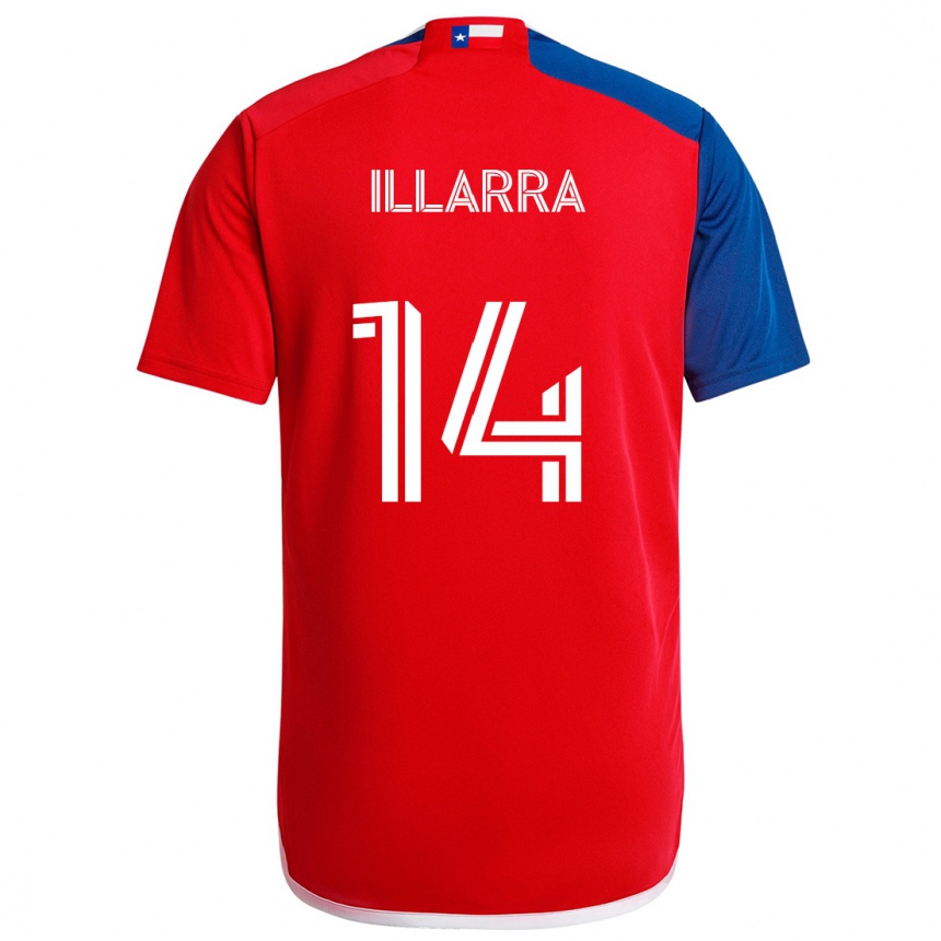 Niño Fútbol Camiseta Asier Illarramendi #14 Azul Rojo 1ª Equipación 2024/25 Perú