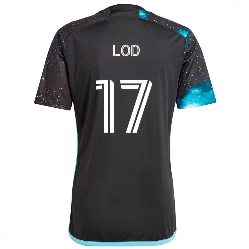 Niño Fútbol Camiseta Robin Lod #17 Azul Negro 1ª Equipación 2024/25 Perú