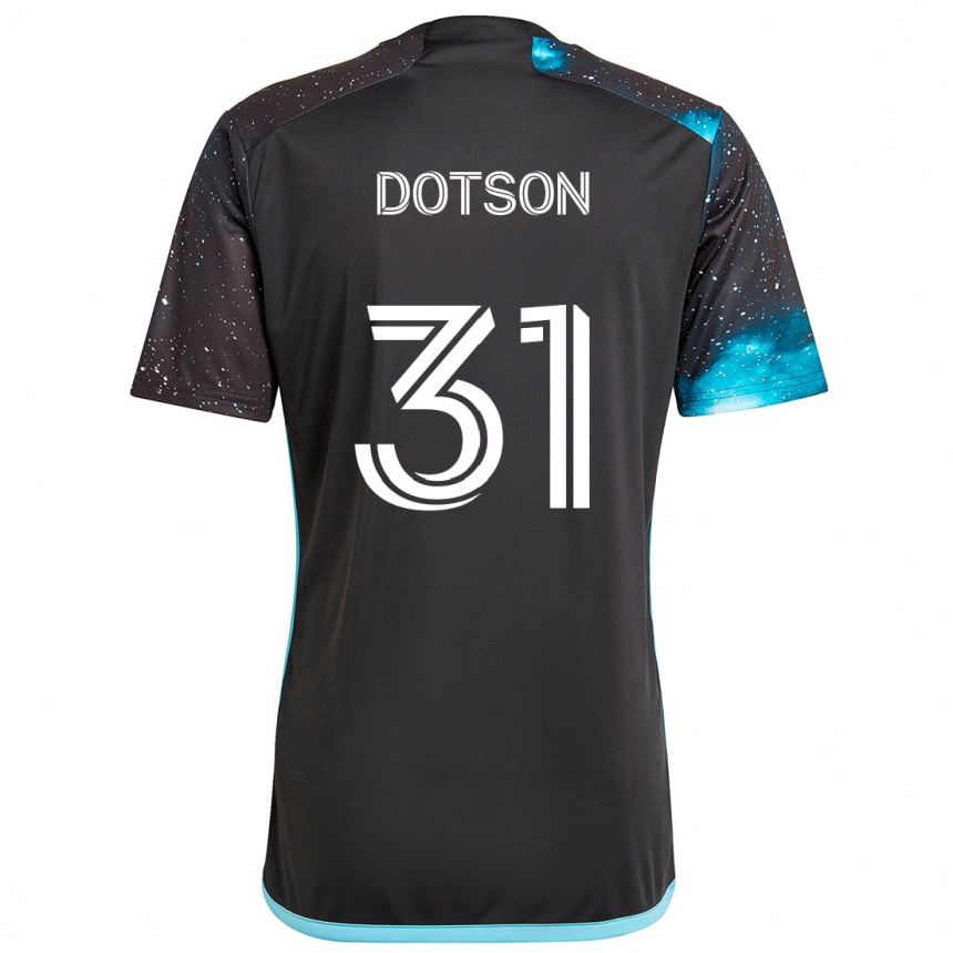 Niño Fútbol Camiseta Hassani Dotson #31 Azul Negro 1ª Equipación 2024/25 Perú