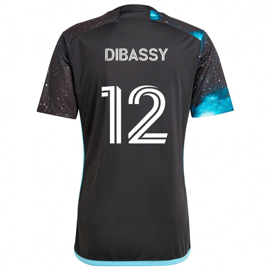 Niño Fútbol Camiseta Bakaye Dibassy #12 Azul Negro 1ª Equipación 2024/25 Perú