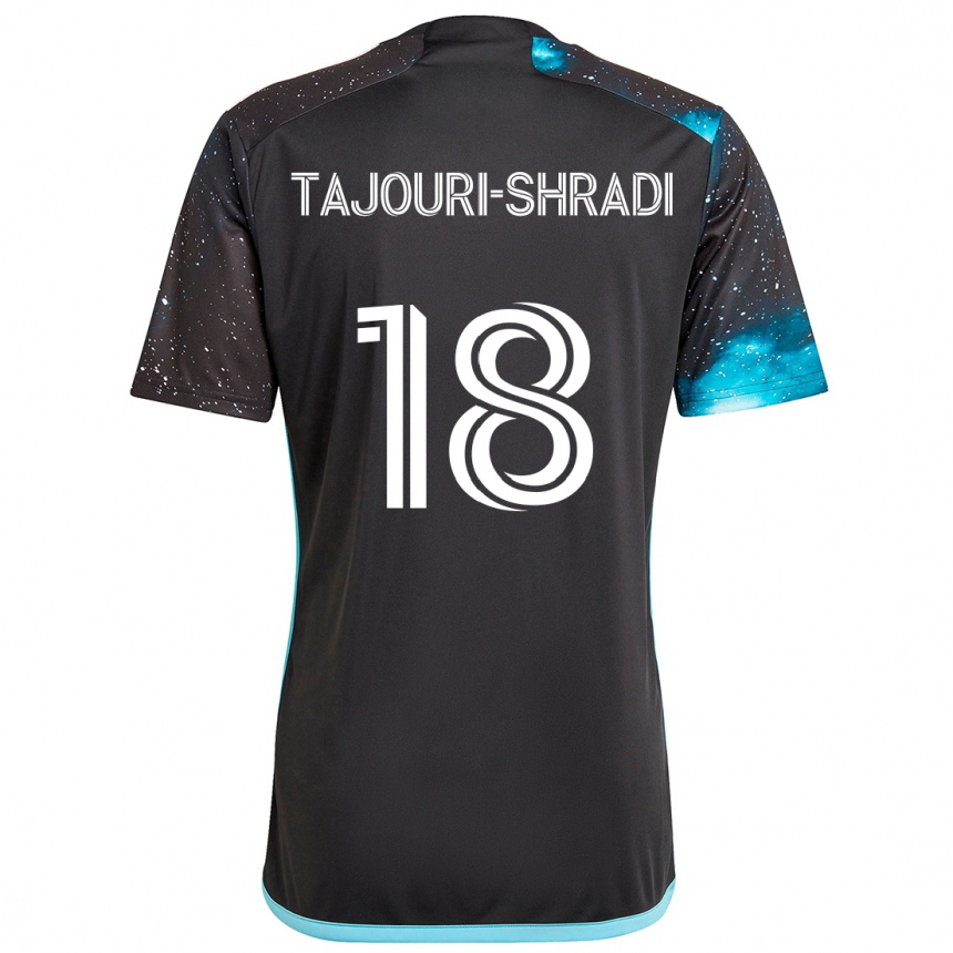 Niño Fútbol Camiseta Ismael Tajouri-Shradi #18 Azul Negro 1ª Equipación 2024/25 Perú