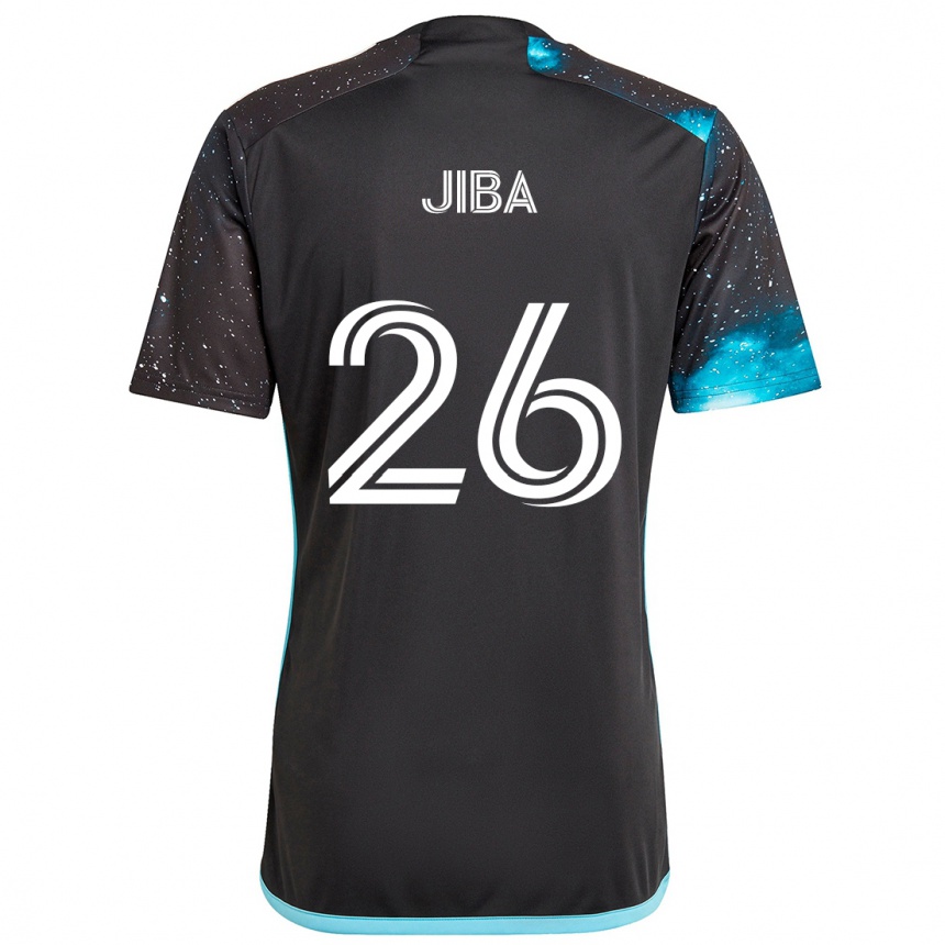 Niño Fútbol Camiseta Ryen Jiba #26 Azul Negro 1ª Equipación 2024/25 Perú