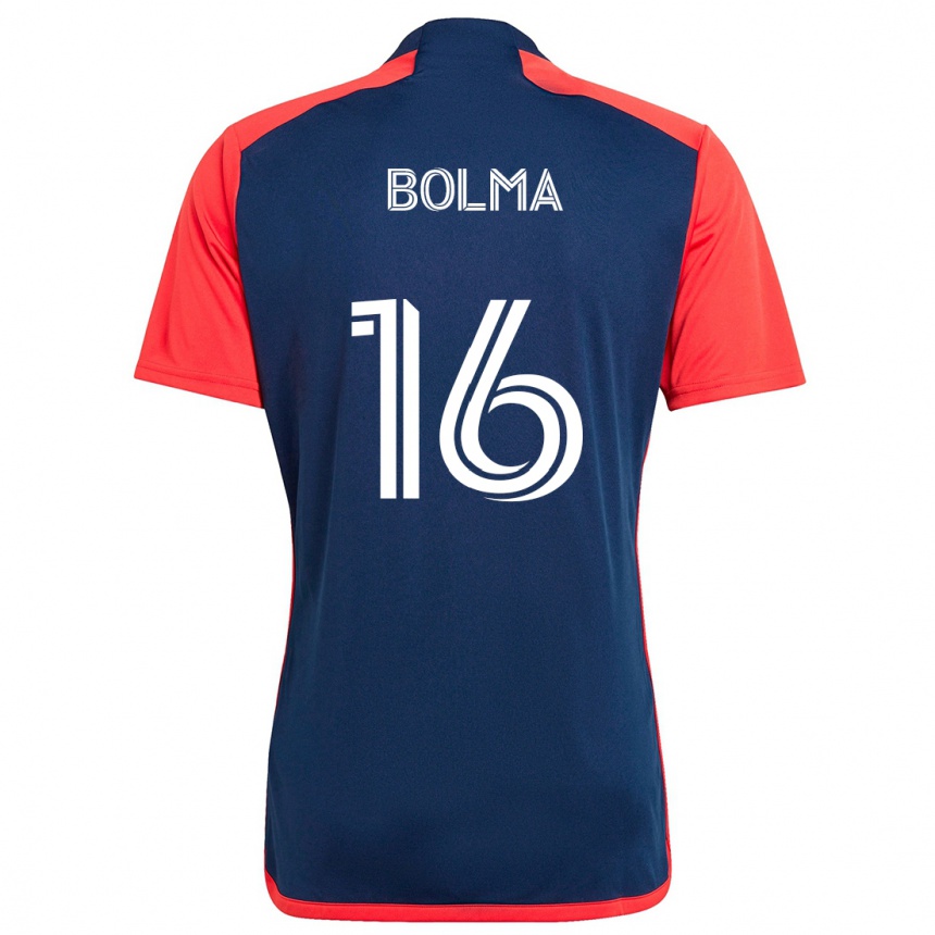 Niño Fútbol Camiseta Josh Bolma #16 Azul Rojo 1ª Equipación 2024/25 Perú