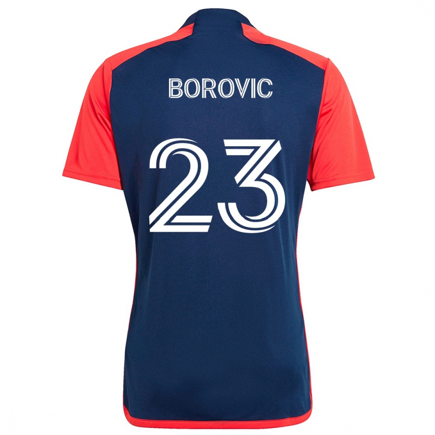 Niño Fútbol Camiseta Luka Borovic #23 Azul Rojo 1ª Equipación 2024/25 Perú