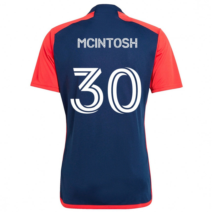 Niño Fútbol Camiseta Damario Mcintosh #30 Azul Rojo 1ª Equipación 2024/25 Perú