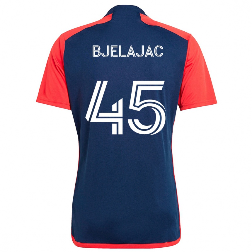 Niño Fútbol Camiseta Andrej Bjelajac #45 Azul Rojo 1ª Equipación 2024/25 Perú