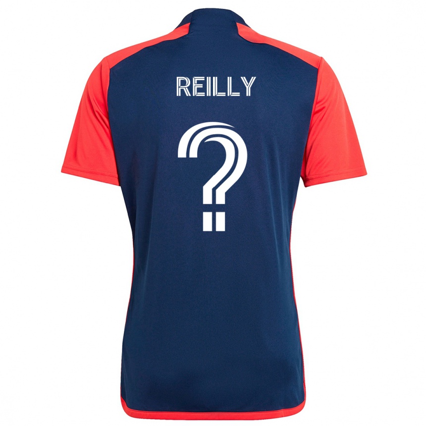 Niño Fútbol Camiseta Aidan Reilly #0 Azul Rojo 1ª Equipación 2024/25 Perú