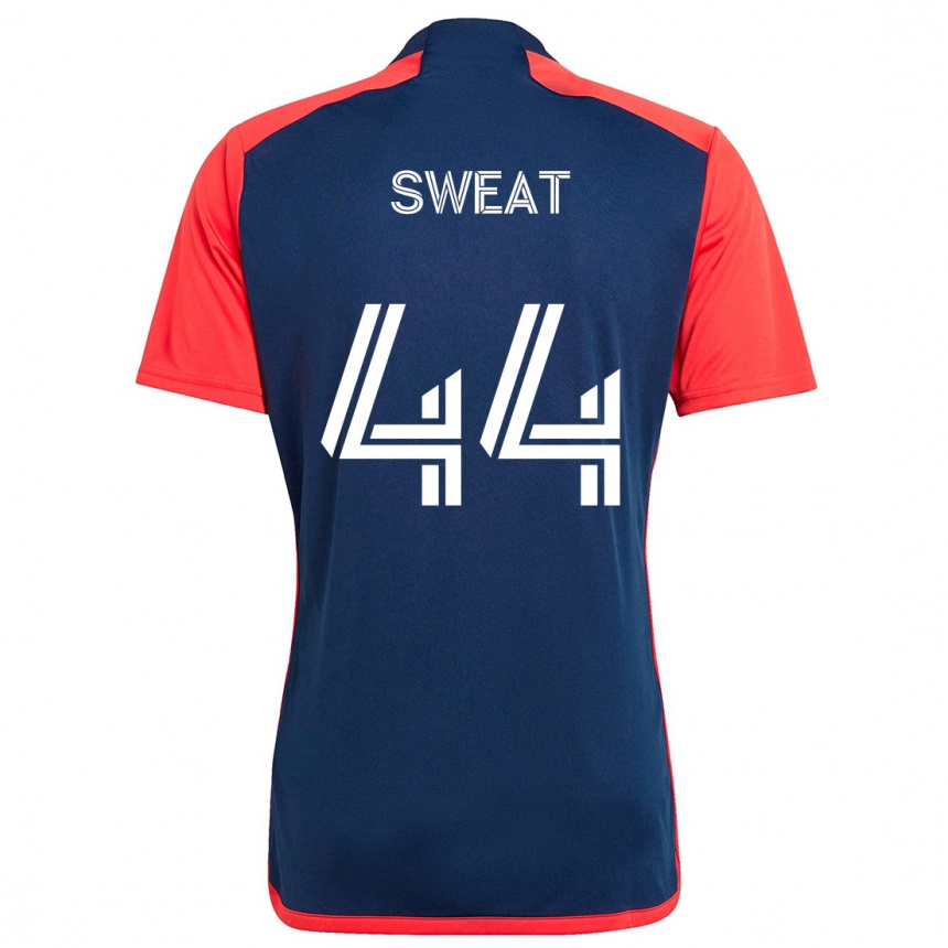 Niño Fútbol Camiseta Ben Sweat #44 Azul Rojo 1ª Equipación 2024/25 Perú