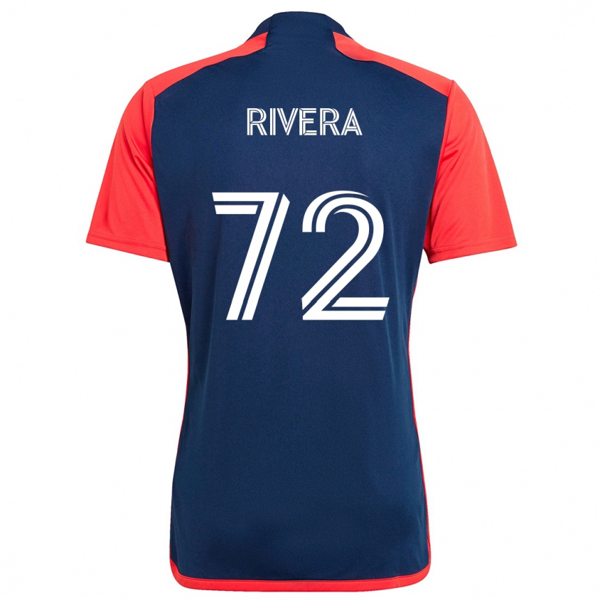 Niño Fútbol Camiseta Damián Rivera #72 Azul Rojo 1ª Equipación 2024/25 Perú