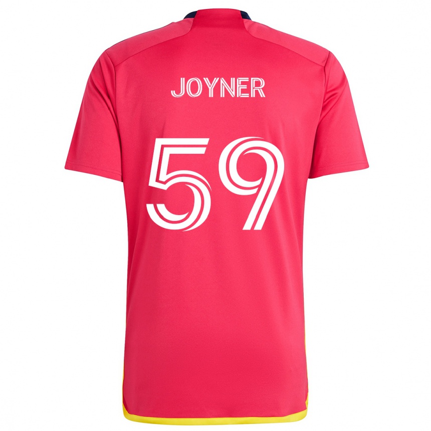 Niño Fútbol Camiseta Mykhi Joyner #59 Rojo Azul 1ª Equipación 2024/25 Perú