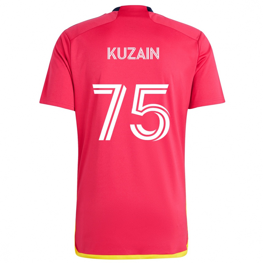 Niño Fútbol Camiseta Wan Kuzain #75 Rojo Azul 1ª Equipación 2024/25 Perú